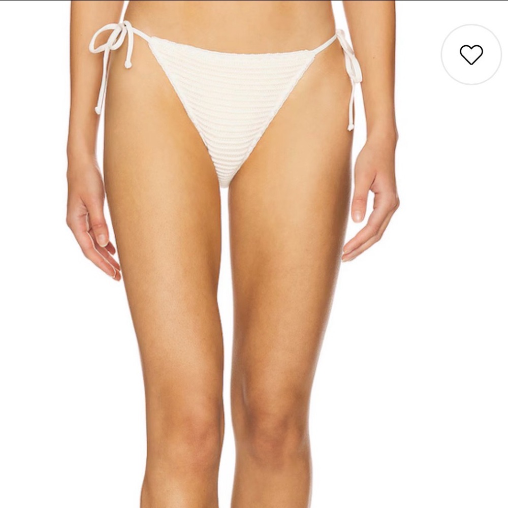Revolve WeWoreWhat Crochet Tie Bottom in Off-white Sz M